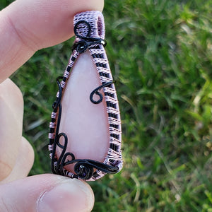 Peruvian Pink Opal Pendant