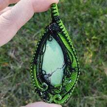 Load image into Gallery viewer, Citron Chrysoprase Heady Pendant
