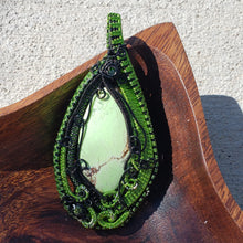 Load image into Gallery viewer, Citron Chrysoprase Heady Pendant
