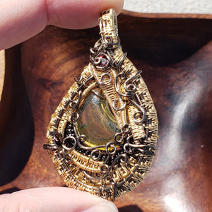 Mexican Amber Moon Heady Pendant
