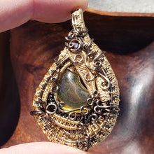 Load image into Gallery viewer, Mexican Amber Moon Heady Pendant

