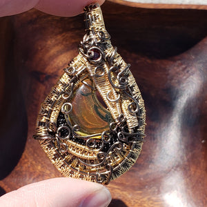Mexican Amber Moon Heady Pendant