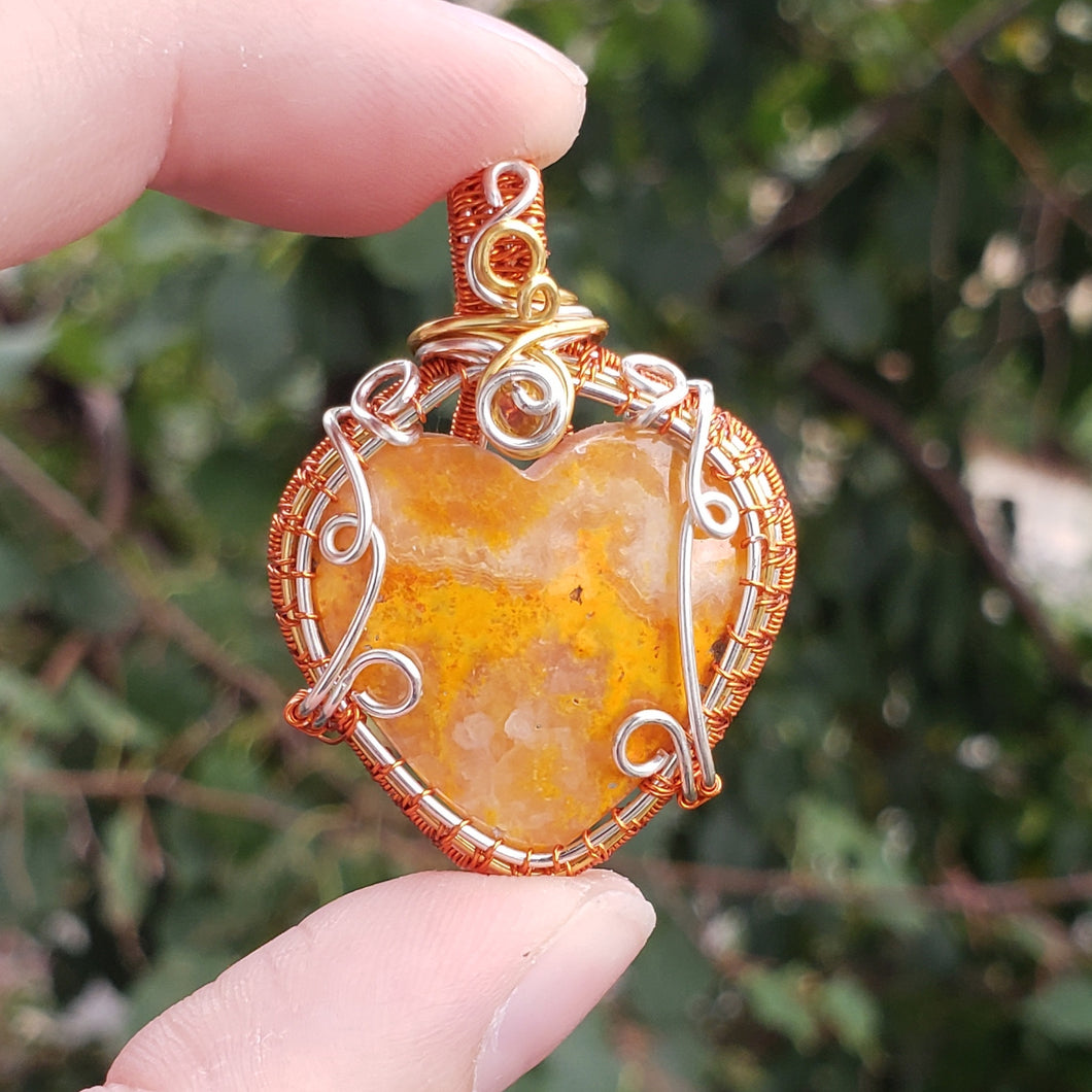 Bumble Bee Jasper Pendant