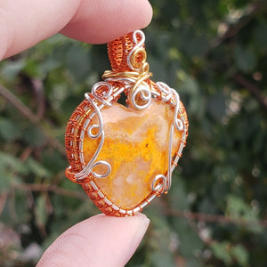 Bumble Bee Jasper Pendant