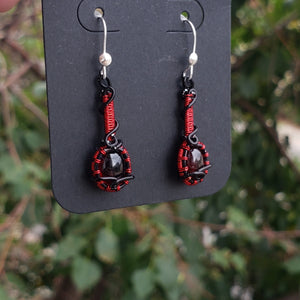 Garnet Dainty Earrings