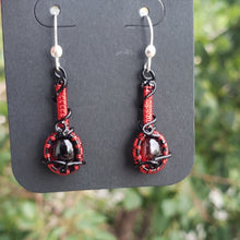 Load image into Gallery viewer, Garnet Dainty Earrings
