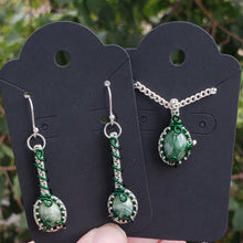 Load image into Gallery viewer, Pastel Green Guatemalan Jadeite Dainty Earrings
