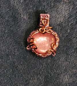 Mini Lepidolite Heart Pendant