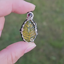 Load and play video in Gallery viewer, Amber Leaf Pendant
