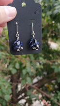 Load and play video in Gallery viewer, Blue Goldstone Dainty Earrings
