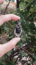 Load and play video in Gallery viewer, Obsidian Cat Dainty Heady Pendant
