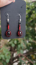 Load and play video in Gallery viewer, Garnet Dainty Earrings
