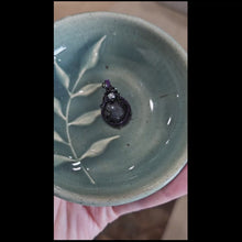 Load and play video in Gallery viewer, Dainty Velvet Obsidian Pendant
