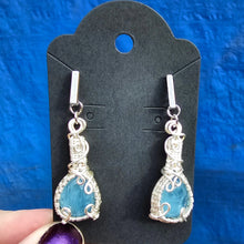 Load image into Gallery viewer, Dainty Aquamarine Earrings
