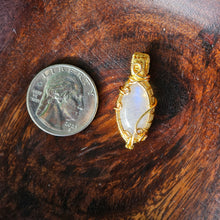 Load image into Gallery viewer, Dainty Rainbow Moonstone Pendant
