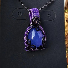 Load image into Gallery viewer, Dainty Lavender Chalcedony Pendant
