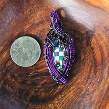 Load image into Gallery viewer, Aurora Opal Inlay in Howlite Pendant
