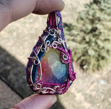 Load image into Gallery viewer, Rainbow Solar Quartz Heady Penant
