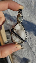 Load and play video in Gallery viewer, Agate Druzy Pendant
