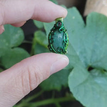 Load and play video in Gallery viewer, Chrome Chalcedony Dainty Pendant
