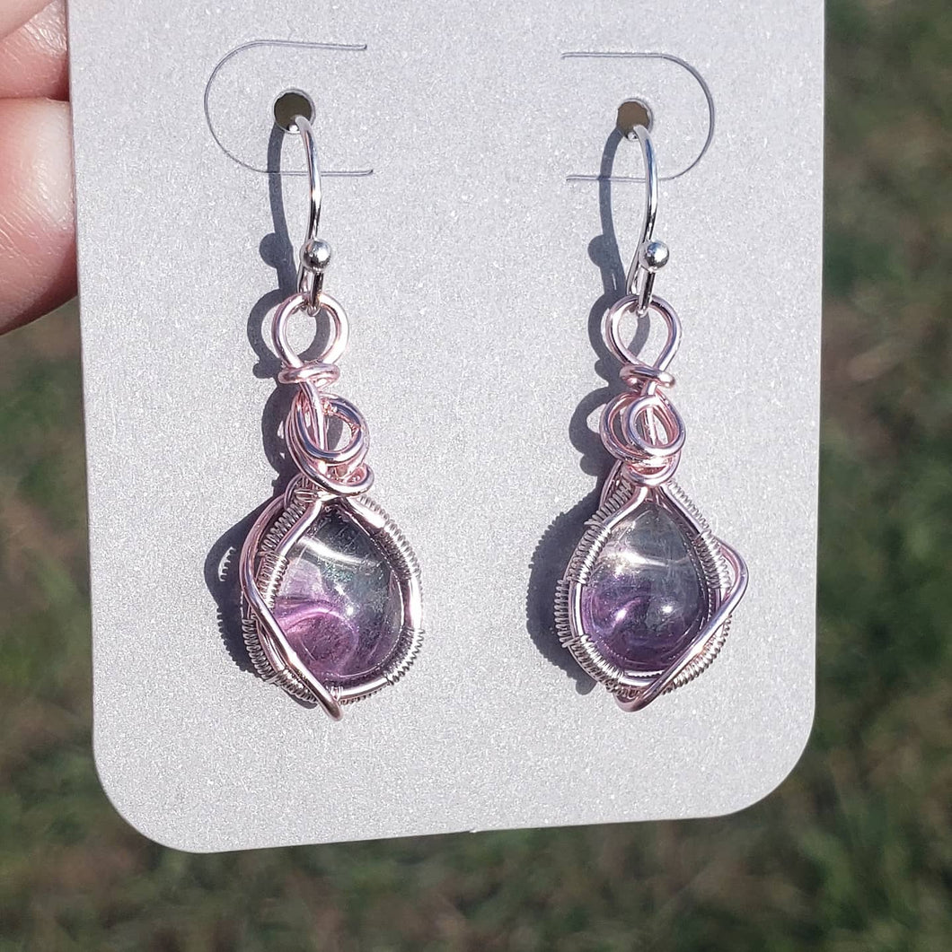 Dainty Fluorite Earrings