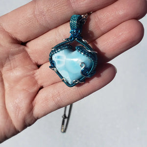 Larimar Heart Pendant