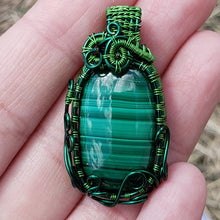 Load image into Gallery viewer, Malachite Pendant
