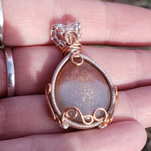 Load image into Gallery viewer, Moonstone with Sunstone Inclusion Pendant
