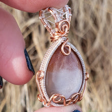 Load image into Gallery viewer, Moonstone with Sunstone Inclusion Pendant
