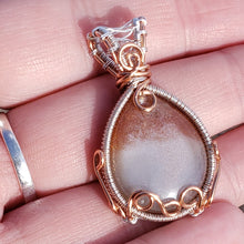 Load image into Gallery viewer, Moonstone with Sunstone Inclusion Pendant
