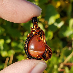 Carnelian Agate Dainty Pendant
