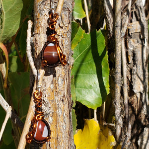 Carnelian Agate Earrings