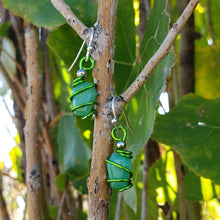 Load image into Gallery viewer, Chrysoprase Coffin Earrings
