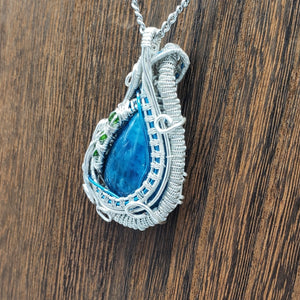 Blue Apatite Pendant