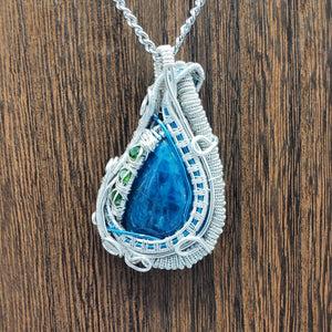 Blue Apatite Pendant