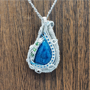 Blue Apatite Pendant