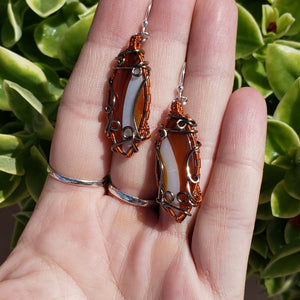 Sumatra Agate Earrings