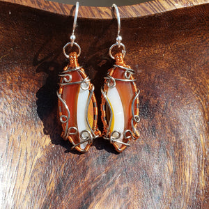 Sumatra Agate Earrings