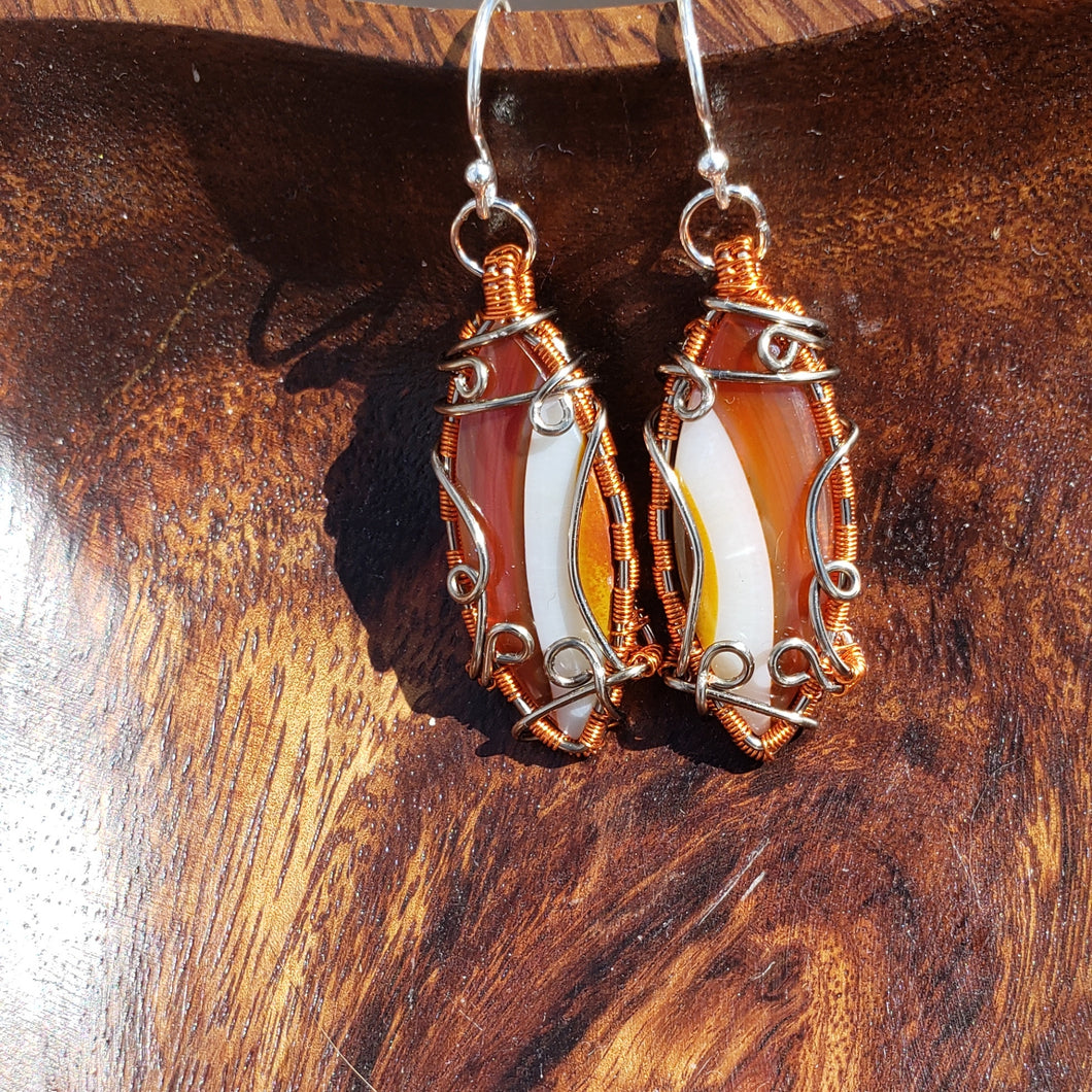 Sumatra Agate Earrings