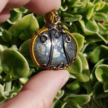 Load image into Gallery viewer, Marcasite Pumpkin Pendant

