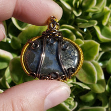 Load image into Gallery viewer, Marcasite Pumpkin Pendant
