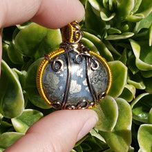 Load image into Gallery viewer, Marcasite Pumpkin Pendant
