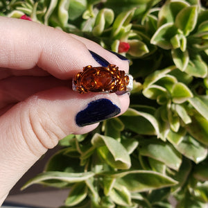 Orange Kyanite Ring