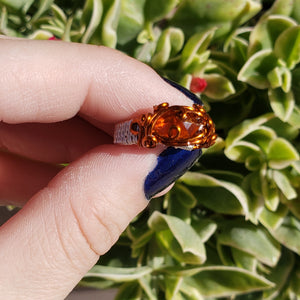 Orange Kyanite Ring