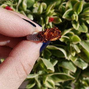 Orange Kyanite Ring