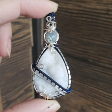 Load image into Gallery viewer, Agate Druzy Pendant
