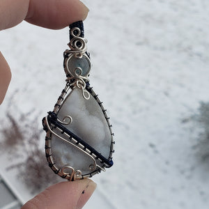 Agate Druzy Pendant