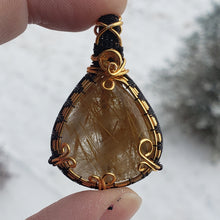 Load image into Gallery viewer, Golden Rutilated Quartz Pendant
