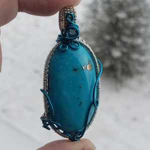 Rare Morenci Turquoise Pendant