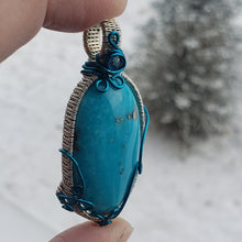 Load image into Gallery viewer, Rare Morenci Turquoise Pendant
